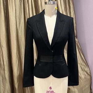 Rock & Republic Black Pinstripe Blazer